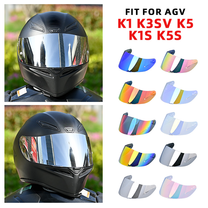 Yolispa Motorcycle Helmet Visor Lens Motorbike Wind Shield