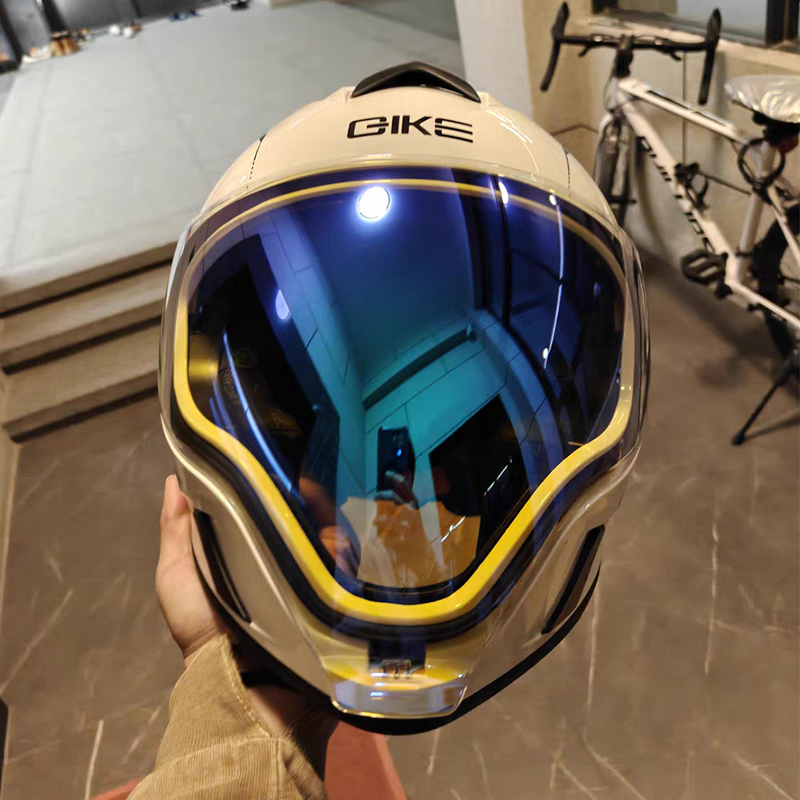 anti motorcycle helmet Full Face Motorcycle Helmet DOT 3C Certified Dual Sunshade Lenses Anti-UV  Quick