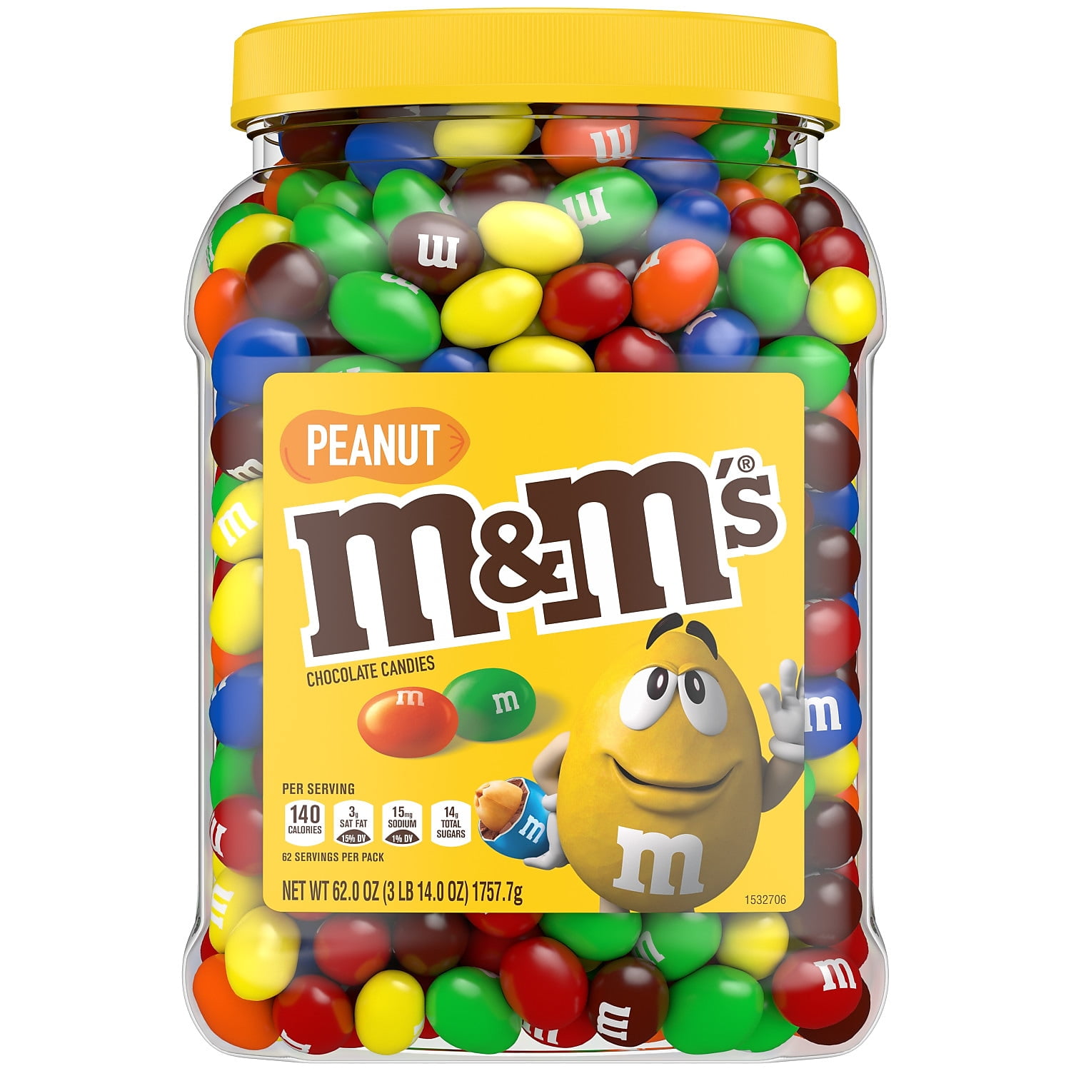 M&M's Peanut Chocolate Milk Chocolate Pieces 62 oz. (209-00060) | eBay